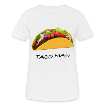 Taco man - T-shirt respirant Femme - blanc - Devant - AI Model Female 172 dark (172cm)