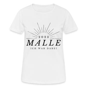 Mallorca Malle J’y étais Célébration des vacances 2023 - T-shirt respirant Femme - blanc - Devant - AI Model Female 172 dark (172cm)
