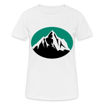 Montagne - T-shirt respirant Femme - blanc - Devant - AI Model Female 172 dark (172cm)