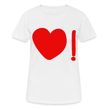 Faktorielle Liebe. - Frauen T-Shirt atmungsaktiv - Weiß - Vorne - AI Model Female 172 dark (172cm)