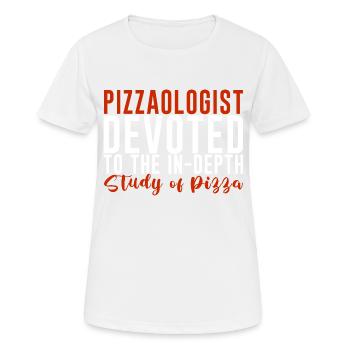Pizzaologist, To The In-Depth Study Of Pizza 4 - Women's Breathable T-Shirt - white - Front - AI Model Female 172 dark (172cm)