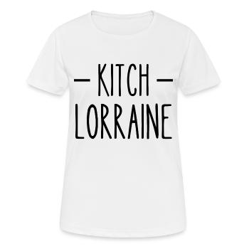 kitch lorraine - T-shirt respirant Femme - blanc - Devant - AI Model Female 172 dark (172cm)