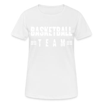 Basketball Team - Women's Breathable T-Shirt - white - Front - AI Model Female 172 dark (172cm)