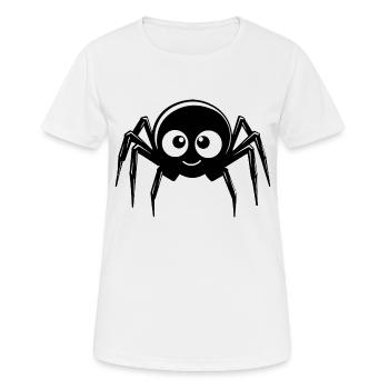 Spinne Spinnen Tiere - Frauen T-Shirt atmungsaktiv - Weiß - Vorne - AI Model Female 172 dark (172cm)