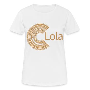 Pour Lola - T-shirt respirant Femme - blanc - Devant - AI Model Female 172 dark (172cm)