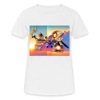 Froid - T-shirt respirant Femme - blanc - Devant - AI Model Female 172 dark (172cm)