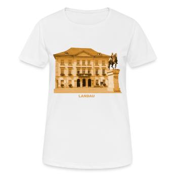 Landau, Palatinat, Mairie, Neckar, Rhénanie-Palatinat - T-shirt respirant Femme - blanc - Devant - AI Model Female 172 dark (172cm)