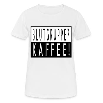 Café, Coupe, Coffeeshop, Drôle, Geek - T-shirt respirant Femme - blanc - Devant - AI Model Female 172 dark (172cm)