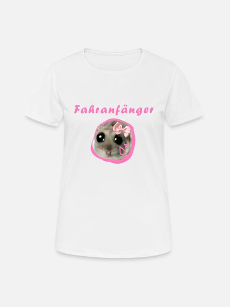 fahranfänger,hamster,fahrschule - Frauen T-Shirt atmungsaktiv - Weiß