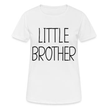 Kleiner Bruder - Kleiner Bruder - großes Herz - Frauen T-Shirt atmungsaktiv - Weiß - Vorne - AI Model Female 172 dark (172cm)