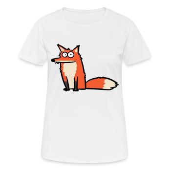 Frustrated fox - Women's Breathable T-Shirt - white - Front - AI Model Female 172 dark (172cm)