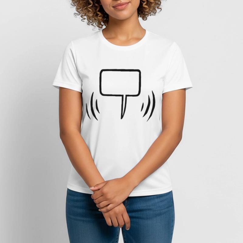 Speech bubble empty Women's Breathable T-Shirt