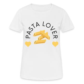 Pasta-Liebhaber - Frauen T-Shirt atmungsaktiv - Weiß - Vorne - AI Model Female 172 dark (172cm)