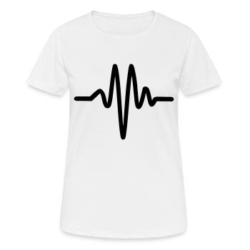 Heartbeat, pulse - Women's Breathable T-Shirt - white - Front - AI Model Female 172 dark (172cm)