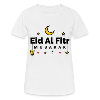 Islam Eid Mubarak - Frauen T-Shirt atmungsaktiv - Weiß - Vorne - AI Model Female 172 dark (172cm)