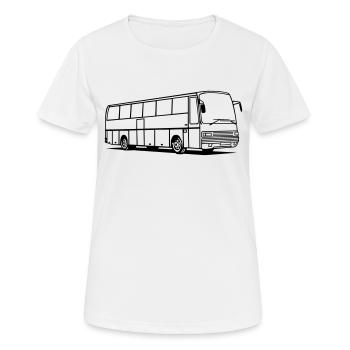 S 215 HD - Frauen T-Shirt atmungsaktiv - Weiß - Vorne - AI Model Female 172 dark (172cm)