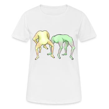No Head José - Frauen T-Shirt atmungsaktiv - Weiß - Vorne - AI Model Female 172 dark (172cm)