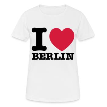 I love Berlin - Frauen T-Shirt atmungsaktiv - Weiß - Vorne - AI Model Female 172 dark (172cm)