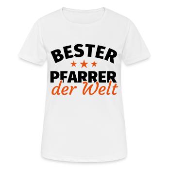 Geschenk Pfarrer - Frauen T-Shirt atmungsaktiv - Weiß - Vorne - AI Model Female 172 dark (172cm)