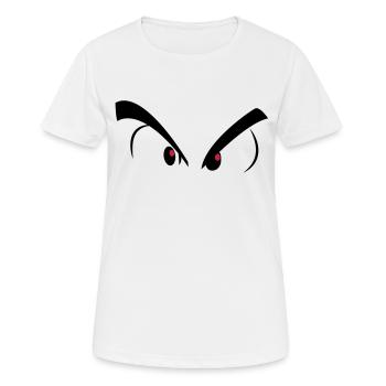 mal aux yeux - T-shirt respirant Femme - blanc - Devant - AI Model Female 172 dark (172cm)