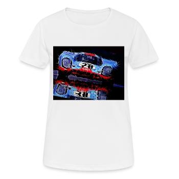 Motor racing - Women's Breathable T-Shirt - white - Front - AI Model Female 172 dark (172cm)