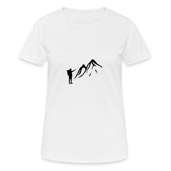 Trekking - T-shirt respirant Femme - blanc - Devant - AI Model Female 172 dark (172cm)