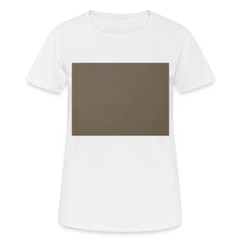 Mur marron - T-shirt respirant Femme - blanc - Devant - AI Model Female 172 dark (172cm)