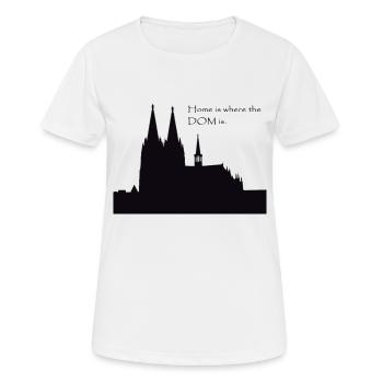 Cologne cathedral - Women's Breathable T-Shirt - white - Front - AI Model Female 172 dark (172cm)