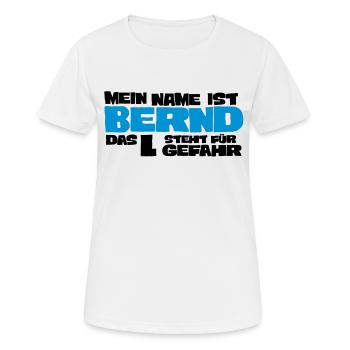 Bernd - T-shirt respirant Femme - blanc - Devant - AI Model Female 172 dark (172cm)