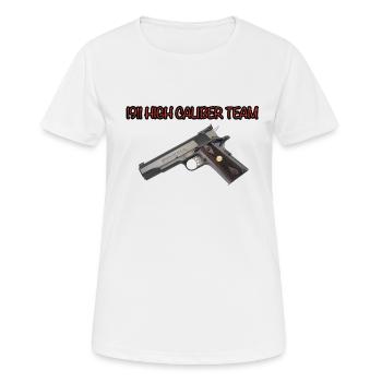 1911 High Caliber Team Geschenkidee - Frauen T-Shirt atmungsaktiv - Weiß - Vorne - AI Model Female 172 dark (172cm)