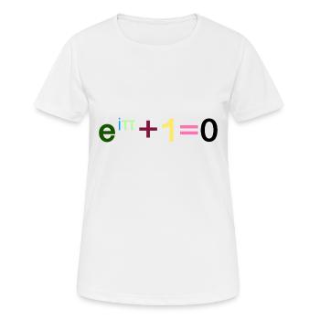 Mathématiques - Identité d’Euler - T-shirt respirant Femme - blanc - Devant - AI Model Female 172 dark (172cm)