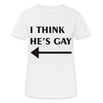 Graphique gay - T-shirt respirant Femme - blanc - Devant - AI Model Female 172 dark (172cm)