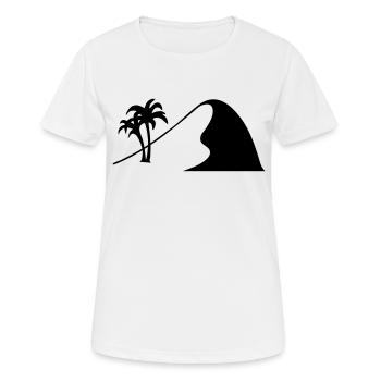 desert dune dune sahara desert - Women's Breathable T-Shirt - white - Front - AI Model Female 172 dark (172cm)