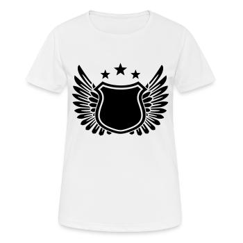 wappen - Frauen T-Shirt atmungsaktiv - Weiß - Vorne - AI Model Female 172 dark (172cm)