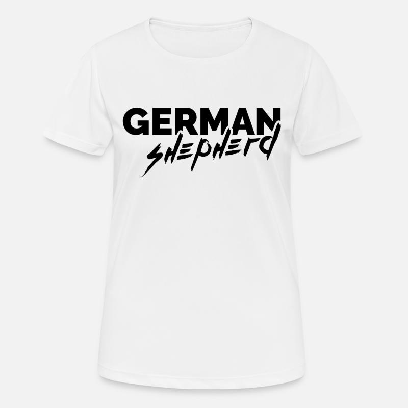 deutscher schäferhund - german shepherd - Women's Breathable T-Shirt - white