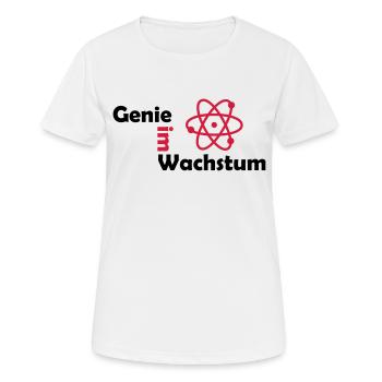 genie im wachstum - Frauen T-Shirt atmungsaktiv - Weiß - Vorne - AI Model Female 172 dark (172cm)