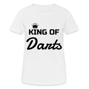 Darts - Target - Game - Sport - Fléchettes - Women's Breathable T-Shirt - white - Front - AI Model Female 172 dark (172cm)