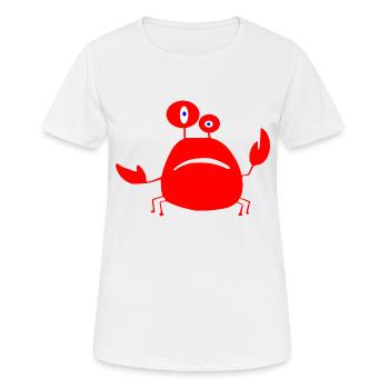 Krabbe - Frauen T-Shirt atmungsaktiv - Weiß - Vorne - AI Model Female 172 dark (172cm)