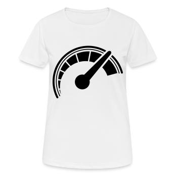 Rennen - Frauen T-Shirt atmungsaktiv - Weiß - Vorne - AI Model Female 172 dark (172cm)