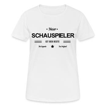 Bester Schauspieler - Frauen T-Shirt atmungsaktiv - Weiß - Vorne - AI Model Female 172 dark (172cm)