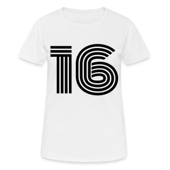 16 - T-shirt respirant Femme - blanc - Devant - AI Model Female 172 dark (172cm)