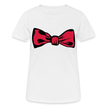 noeud papillon 2711 - T-shirt respirant Femme - blanc - Devant - AI Model Female 172 dark (172cm)