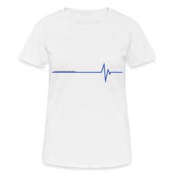 True Warriors noir - T-shirt respirant Femme - blanc - Devant - AI Model Female 172 dark (172cm)