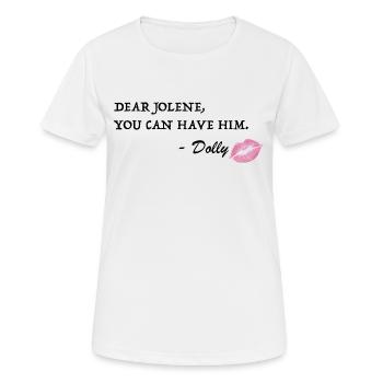 Jolene2 - T-shirt respirant Femme - blanc - Devant - AI Model Female 172 dark (172cm)