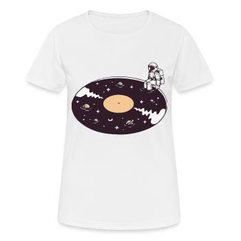 galaxie astronaute - T-shirt respirant Femme - blanc - Devant - AI Model Female 172 dark (172cm)
