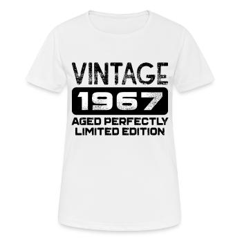 Millésime 1967 - T-shirt respirant Femme - blanc - Devant - AI Model Female 172 dark (172cm)