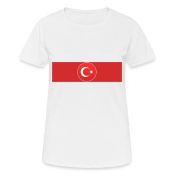 Türkiye - Türkei - Ay Yildiz - Turkey - Frauen T-Shirt atmungsaktiv - Weiß - Vorne - AI Model Female 172 dark (172cm)
