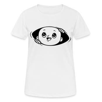 Little baby hatches - Women's Breathable T-Shirt - white - Front - AI Model Female 172 dark (172cm)