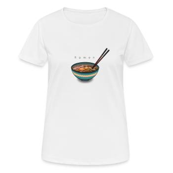 RAMEN - Women's Breathable T-Shirt - white - Front - AI Model Female 172 dark (172cm)