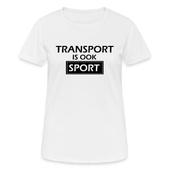Transport is also sport - Women's Breathable T-Shirt - white - Front - AI Model Female 172 dark (172cm)